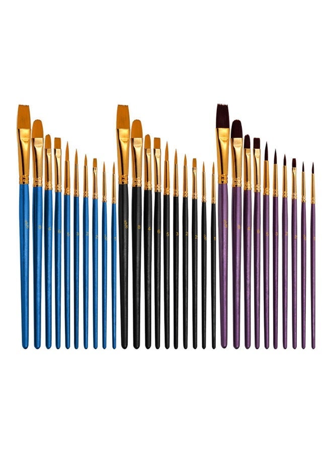 10pcs Acrylic Material Paint Brushes, Paintbrushes for Acrylic Oil Watercolor, Face Nail Art, Miniature Detailing & Rock Painting, Gift Giving - Image 4